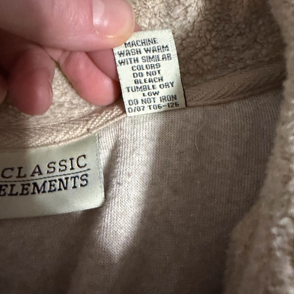 VTG Classic Elements Fall Floral Embroidered Fleece Shacket Size XL. - Picture 7 of 7